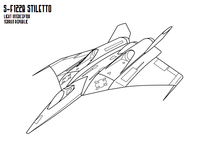 TERRAN REPUBLIC (Space Wings) - S-F122B Stiletto light interceptor
